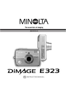 Minolta Dimage E 323 manual. Camera Instructions.